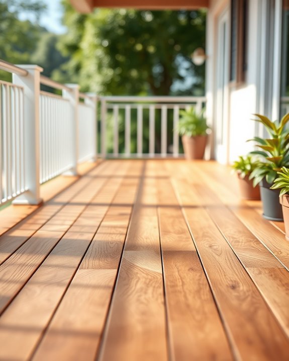 sustainable wood balcony retreat