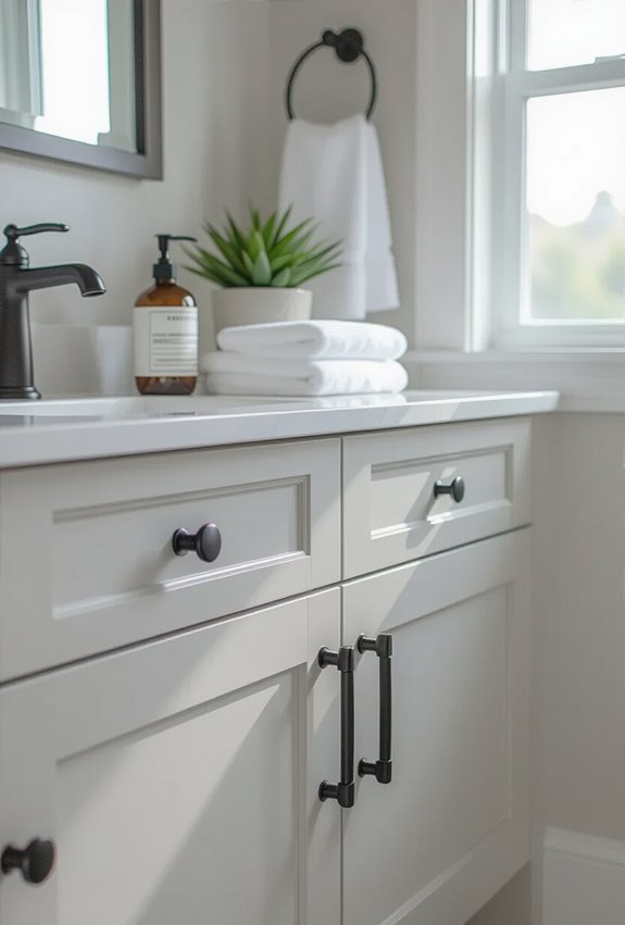 swap cabinet hardware for style