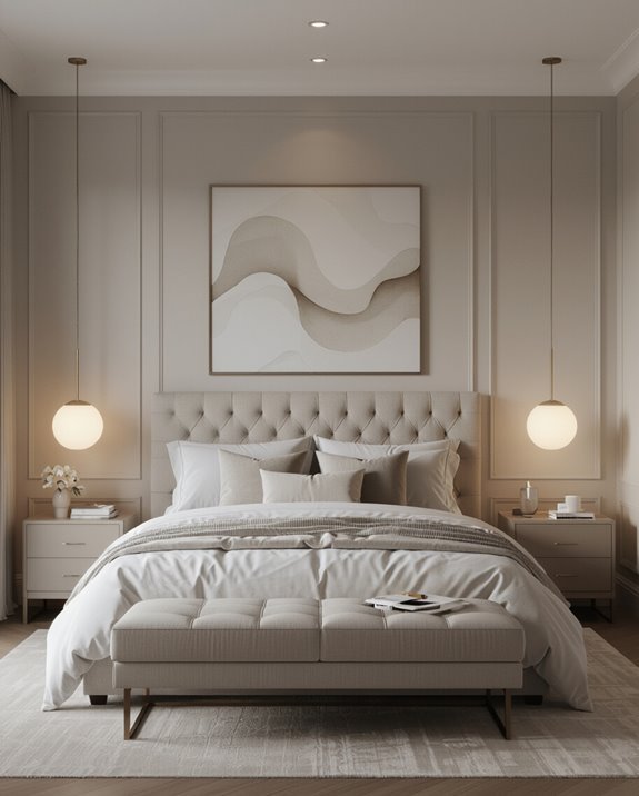 symmetrical bedroom design elements