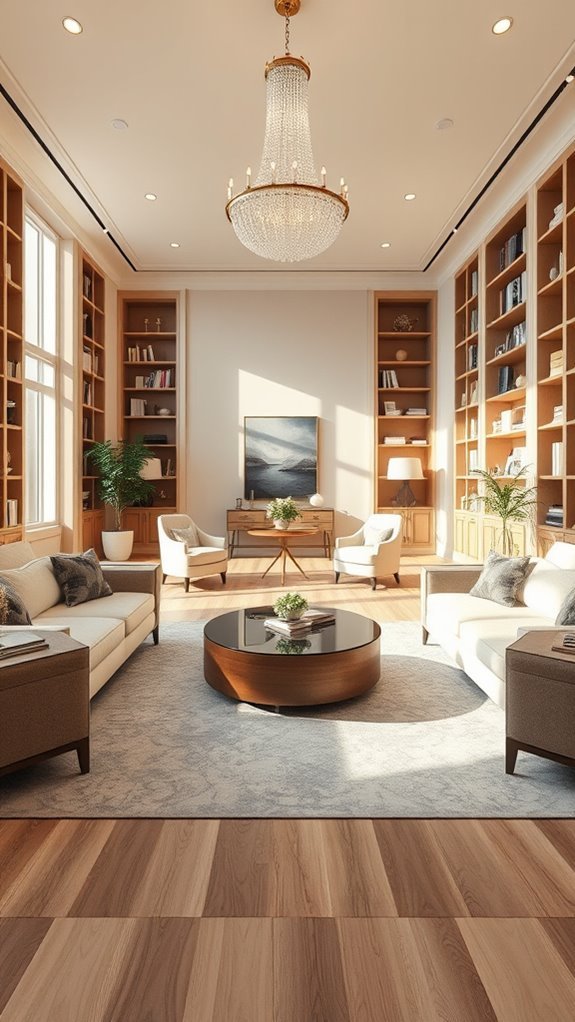 symmetrical living room design