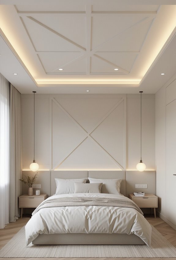 symmetrical pop ceiling balances