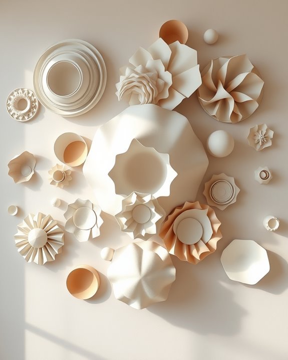 tactile paper wall art