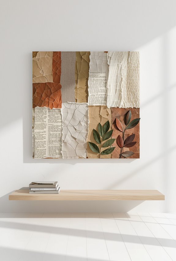 tactile recycled layered squareassemblage