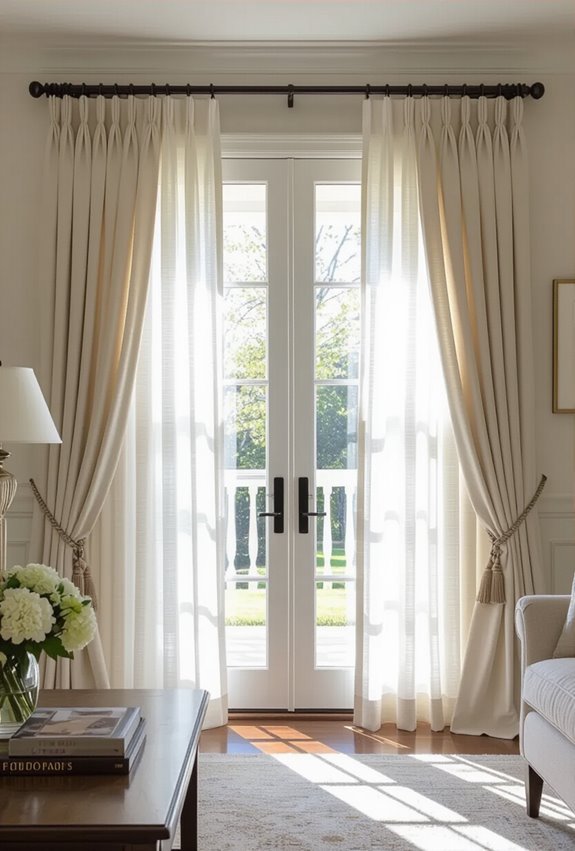 tailored layered window treatments