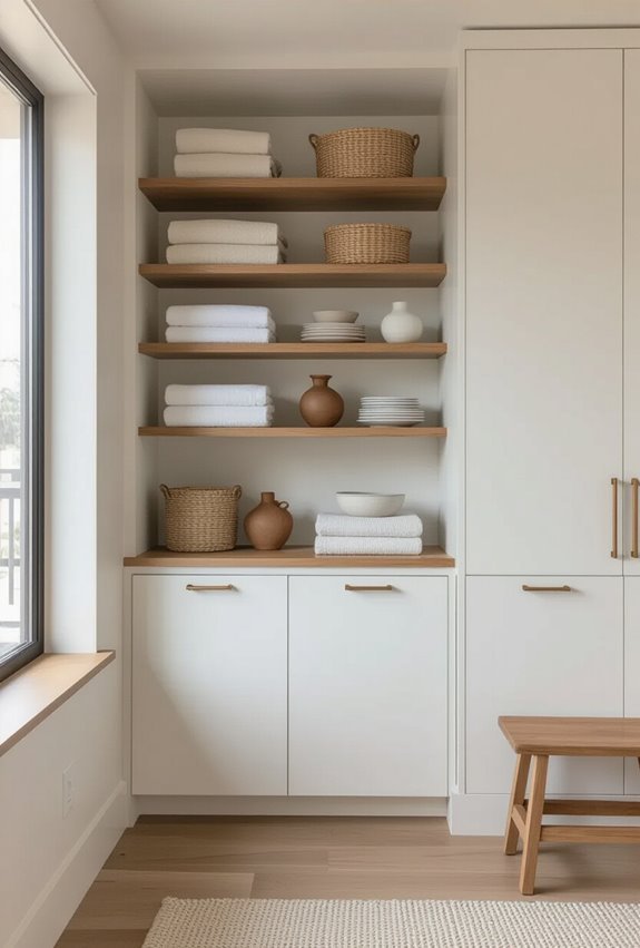 tall cabinets maximize vertical storage