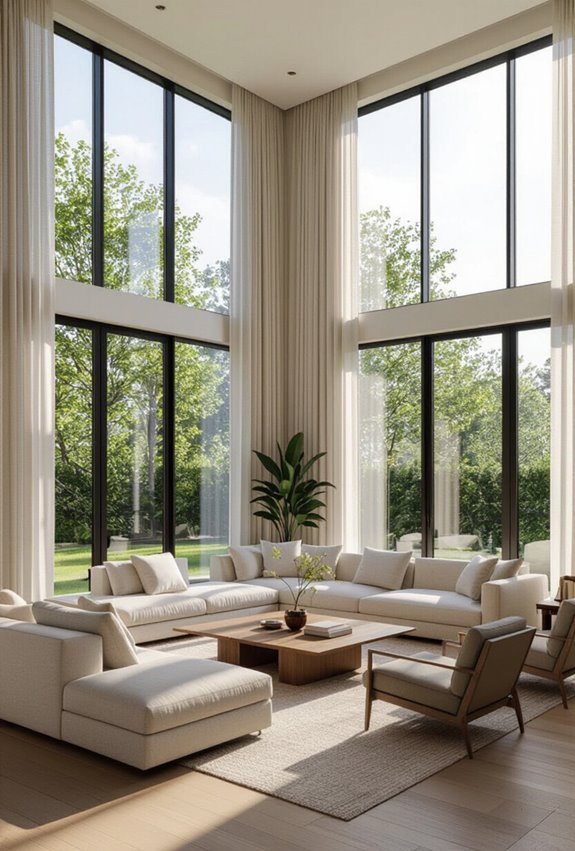 tall clerestory window seating