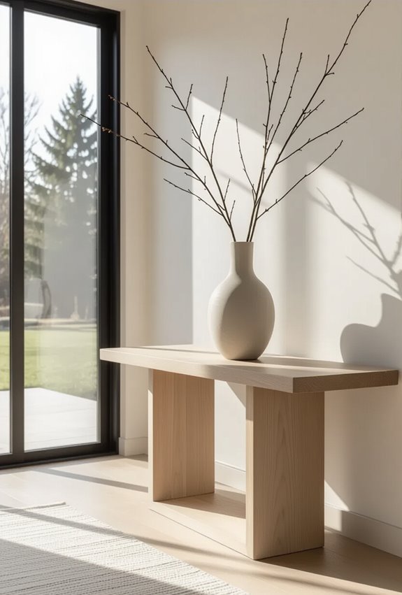 tall matte vase branches