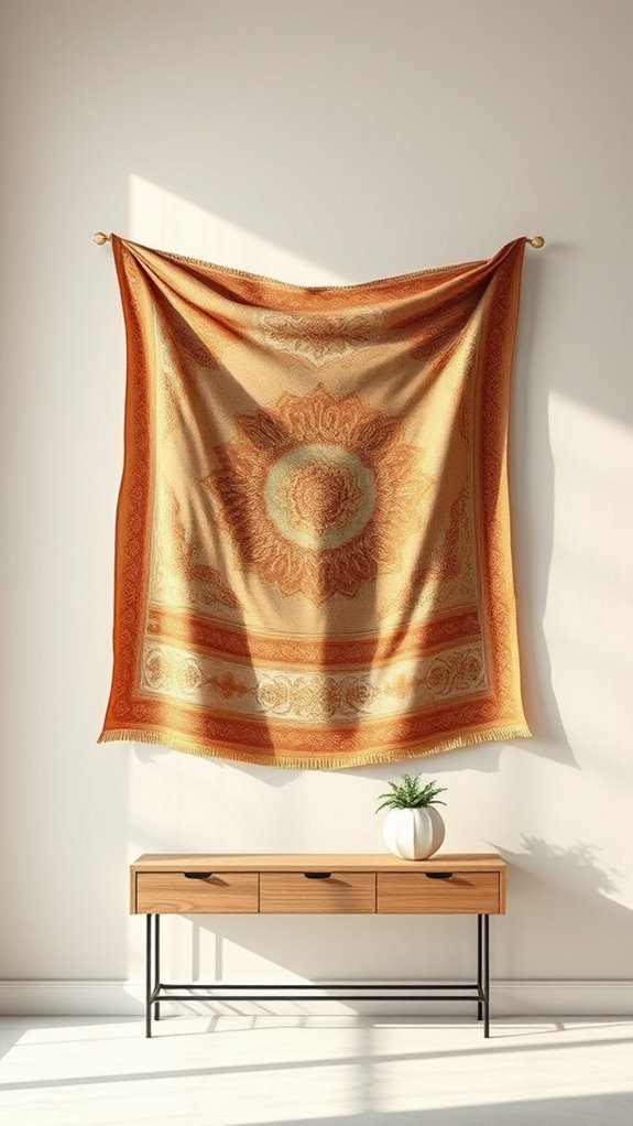 tapestries add texture and color