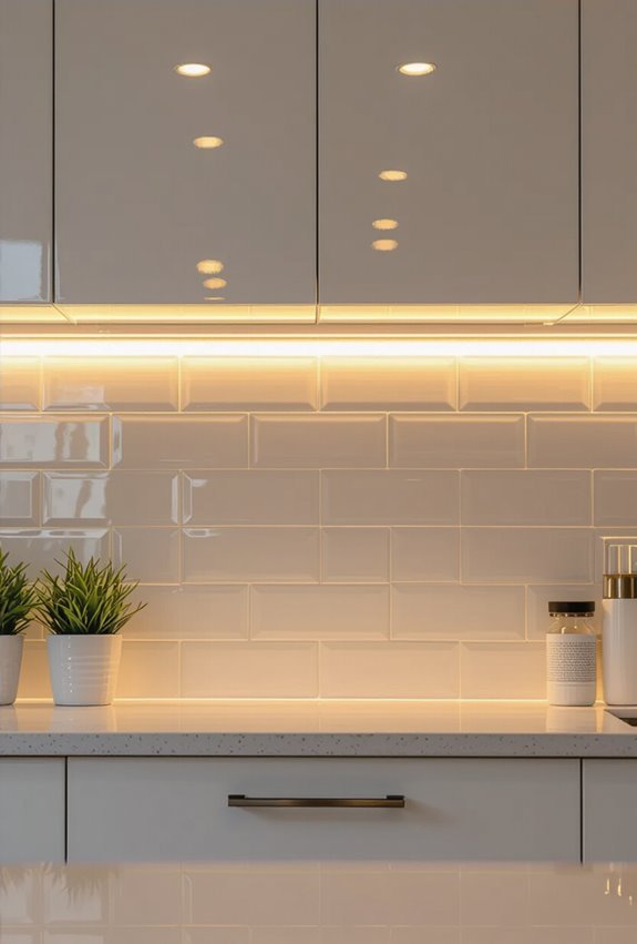 task focused compatible backsplash lighting