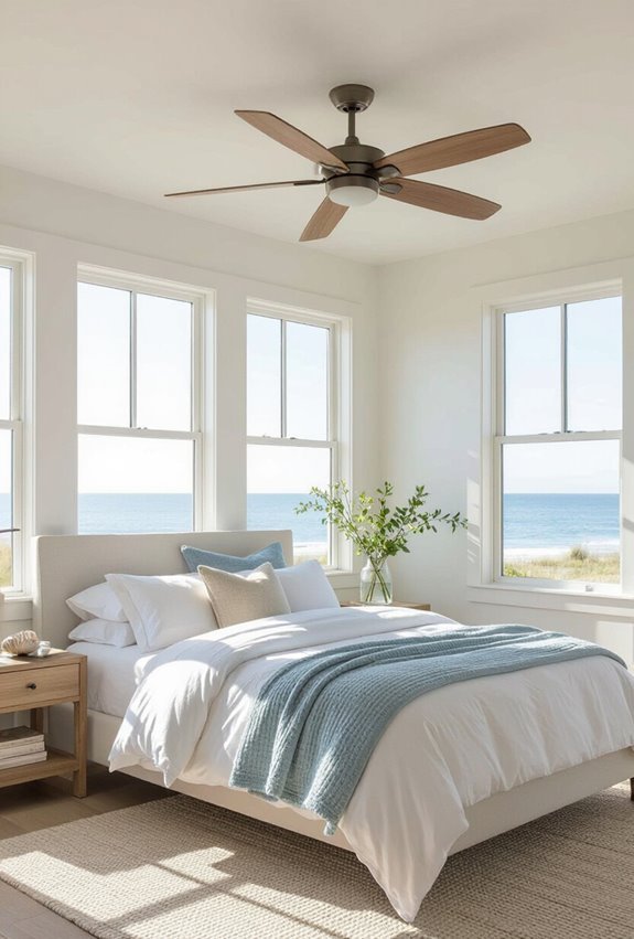 teak driftwood salt resistant fan
