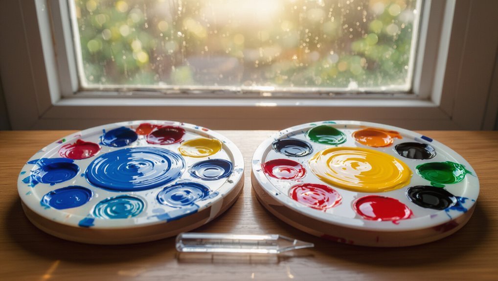 temperature influences acrylic drying