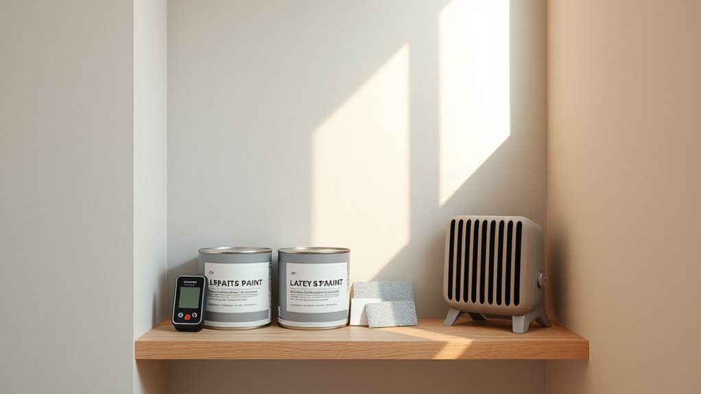 temperature influences latex drying