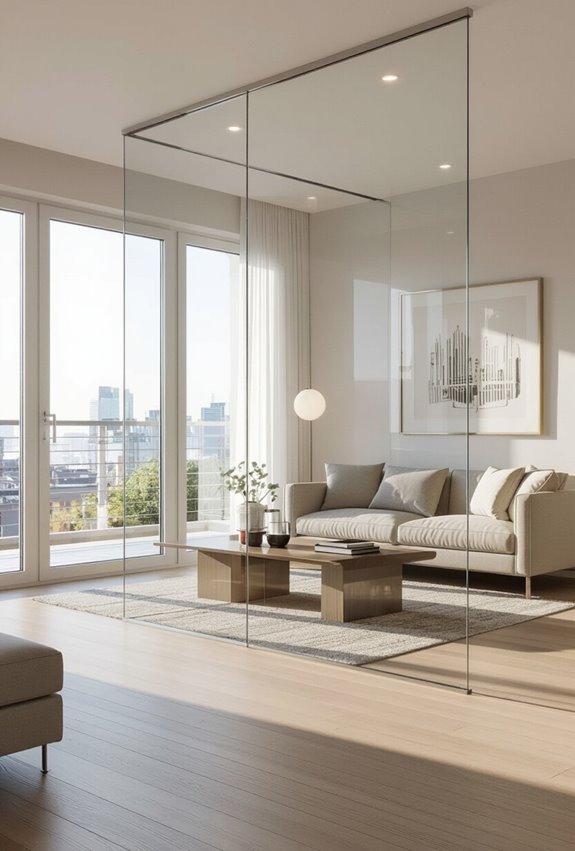 tempered glass brightens spaces