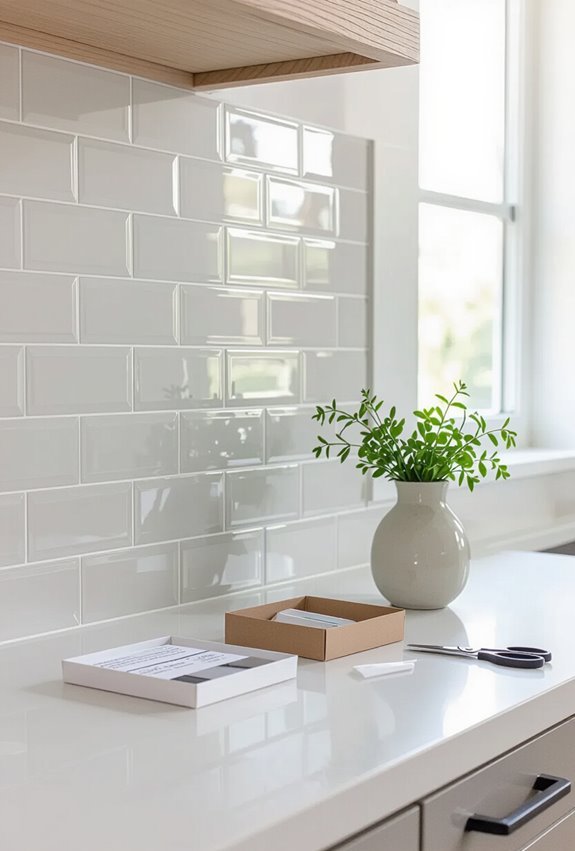 temporary peel and stick backsplash
