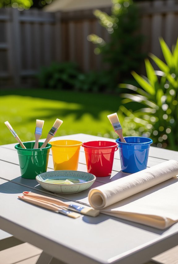 temporary water brush painting