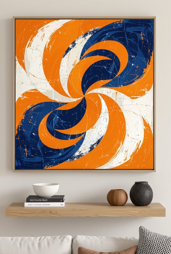 tennessee flag inspired abstract art