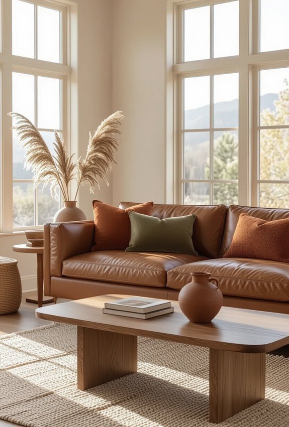 terracotta and olive harmony