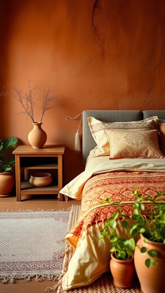 terracotta design elements accentuate