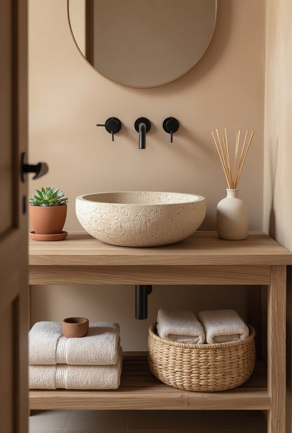 terracotta olive warm beige