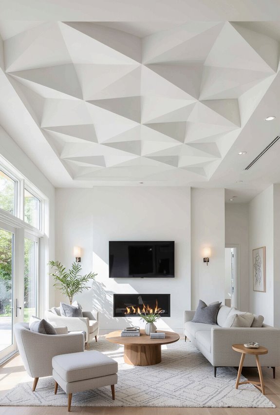 tessellated geometric ceiling focalpoint