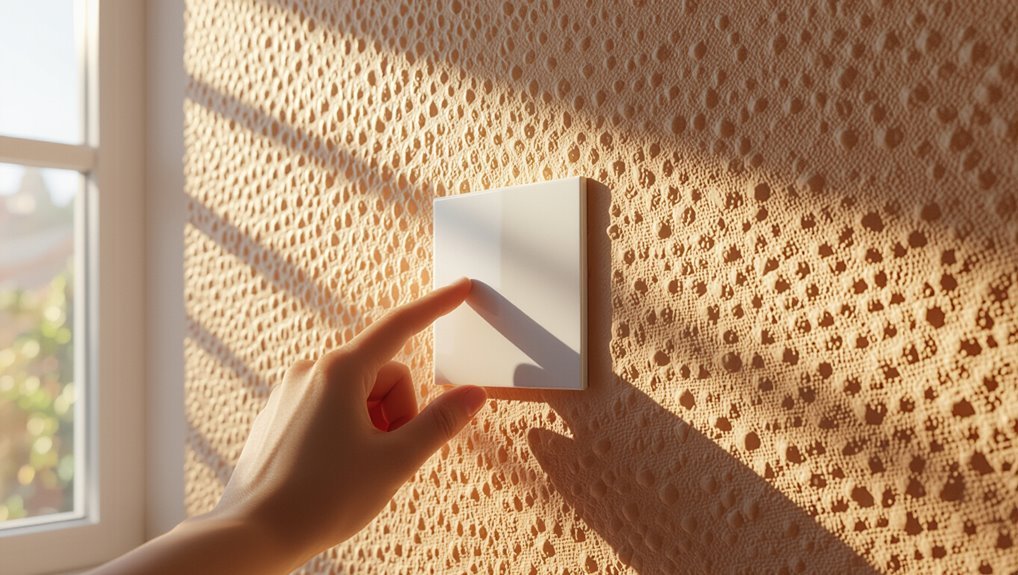 test adhesion on textured walls