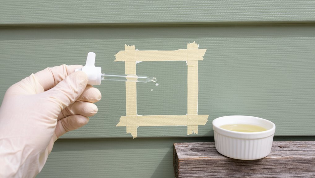 test bleach on hidden area