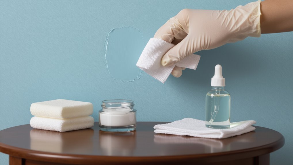 test cleaner on inconspicuous area