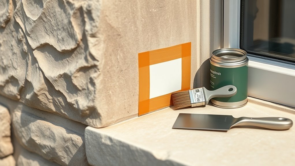 test paint adhesion area