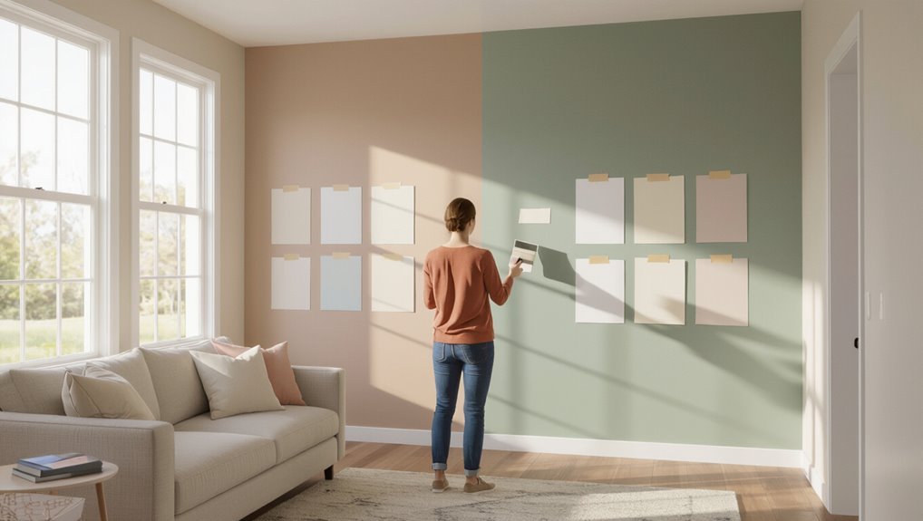 test paint colors visually