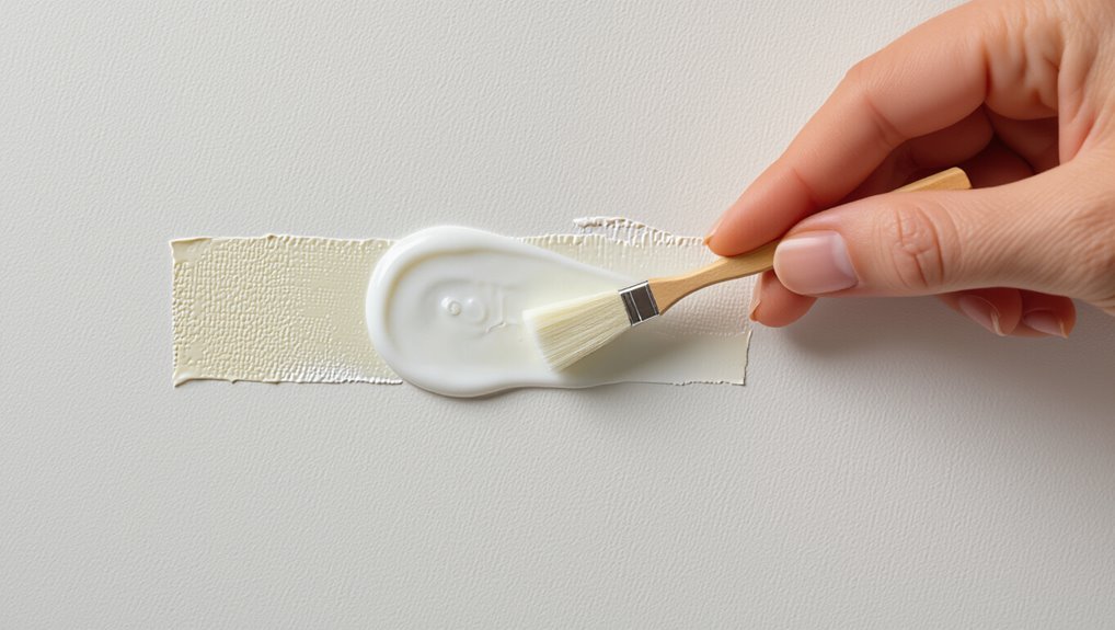 test solvents on hidden spots