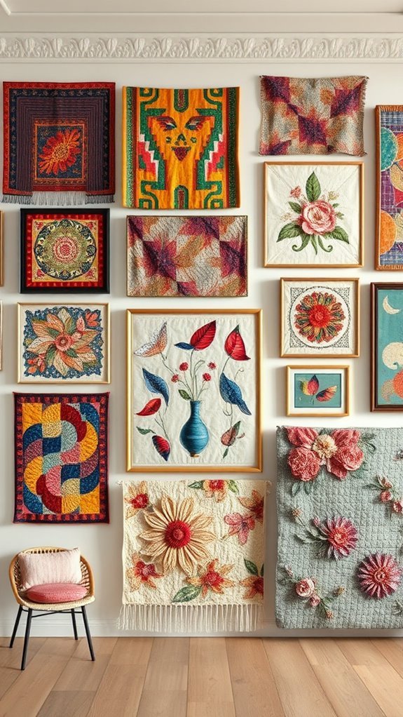 textile art enhances gallery