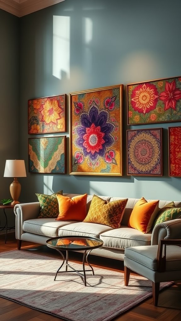 textile decor for walls