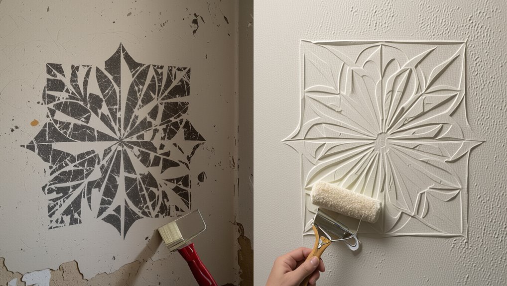 texture wall stencil troubleshooting