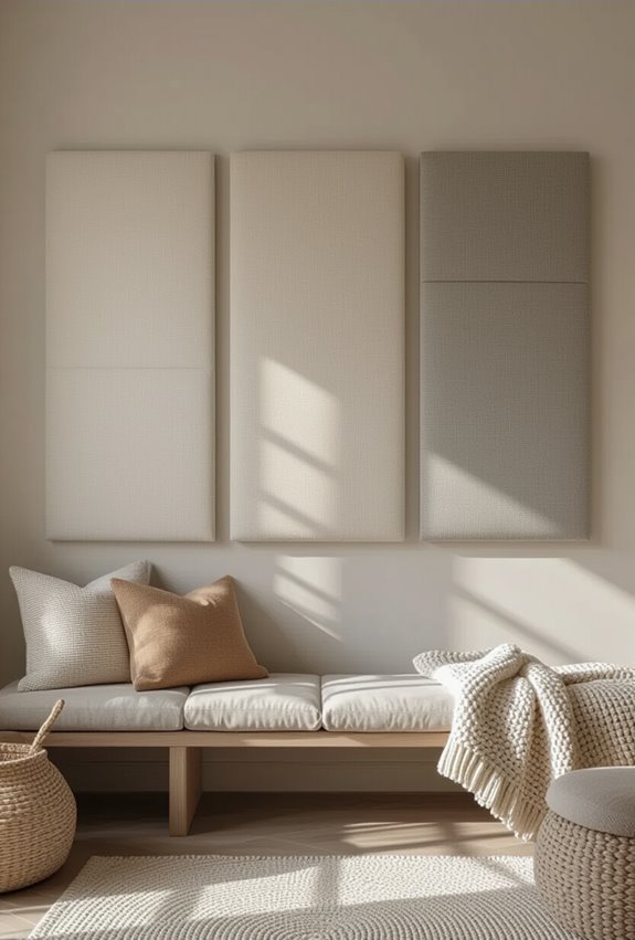 textured acoustic fabric wall panels