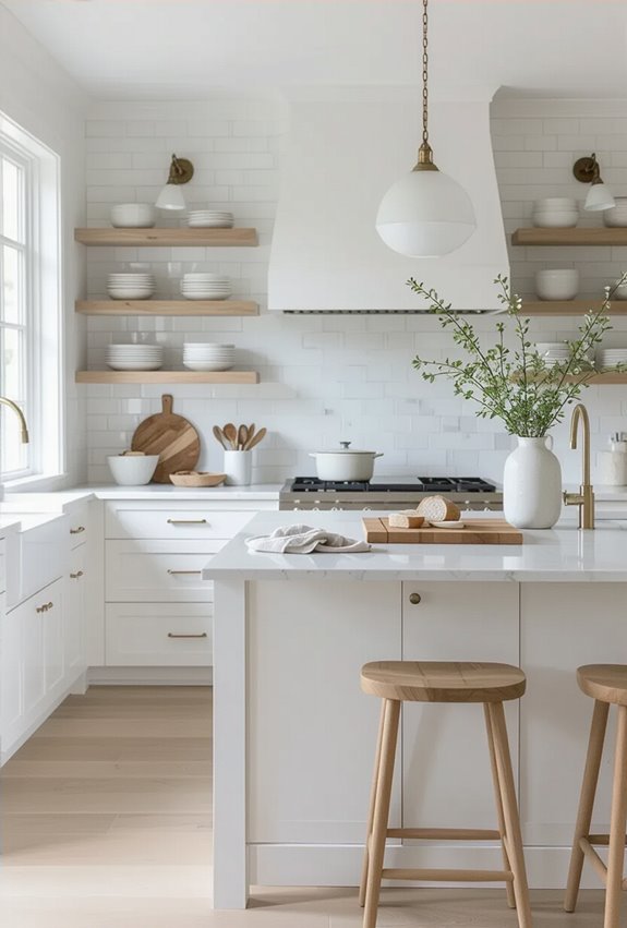 textured all white layered materials