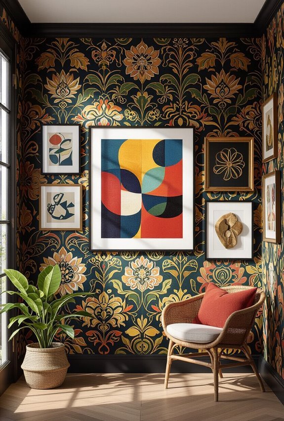 textured backdrops amplify artwork visual interest