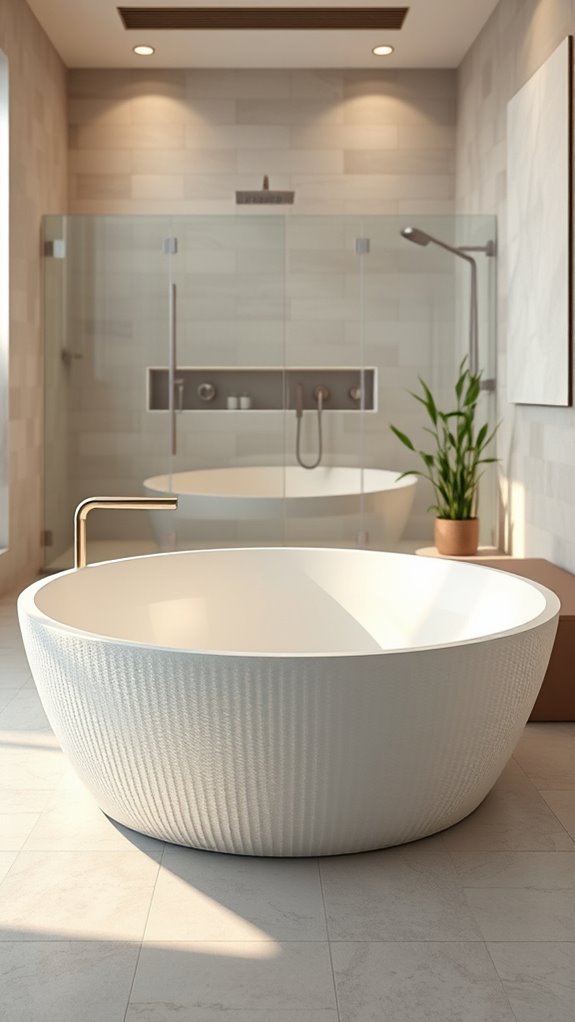 textured bathtubs enhance relaxation