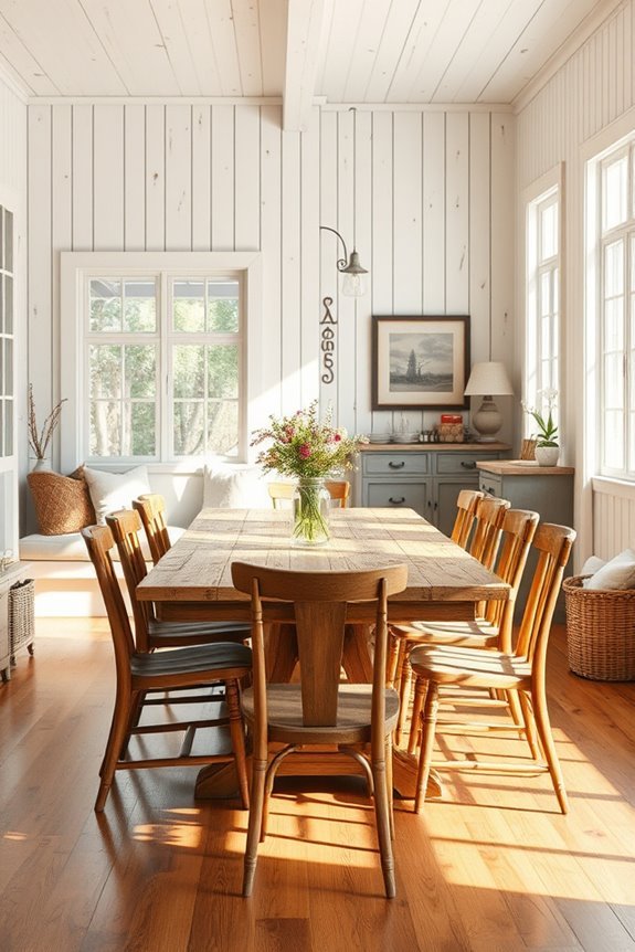 textured beadboard for warmth