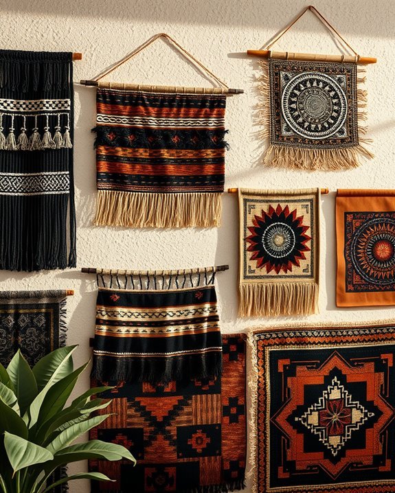 textured black and brown art