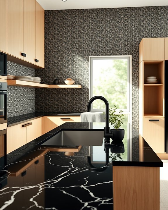 textured black beige elegance