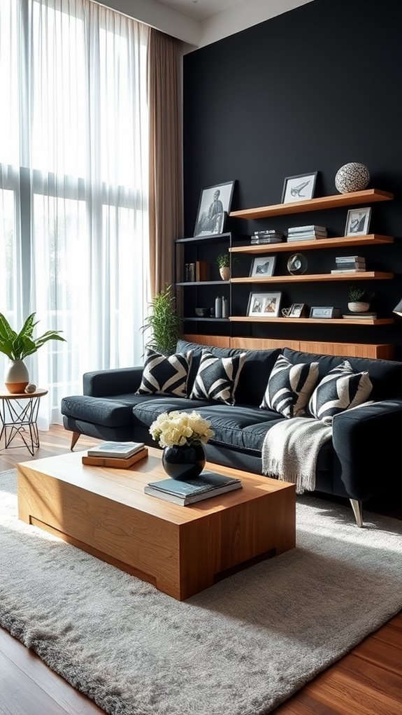 textured black oak textiles