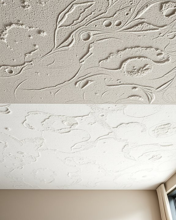 textured ceilings enhance design