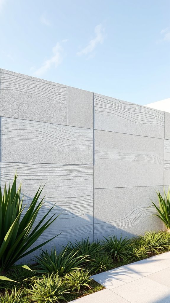 textured concrete for aesthetics