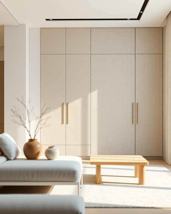 textured fabric panel aesthetics