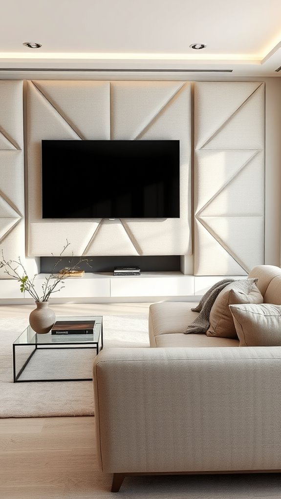textured fabric panels enhance acoustics