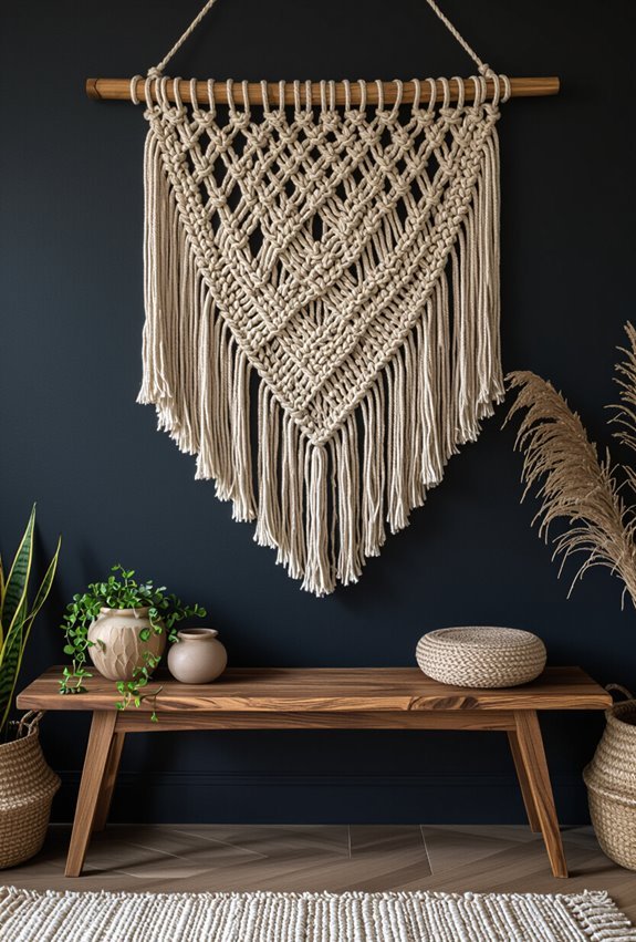 textured handmade macram warmth
