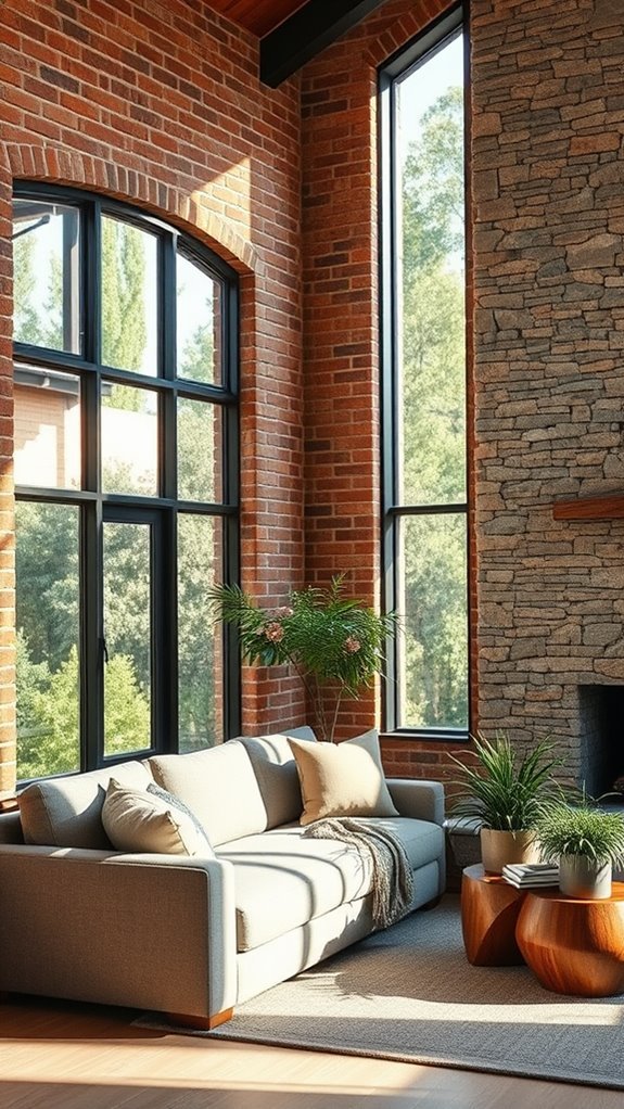 textured masonry surface option