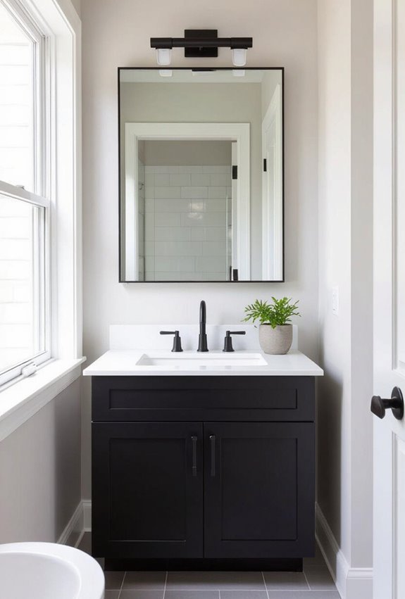 textured matte black cabinetry elegance