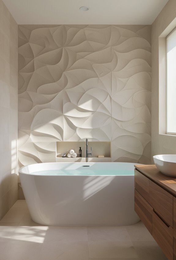 textured panels add depth