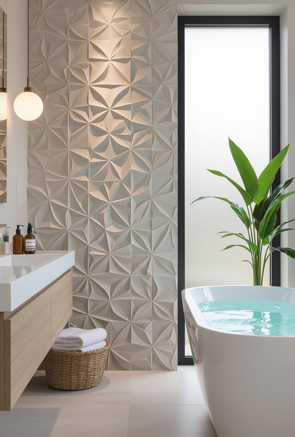 textured panels add depth
